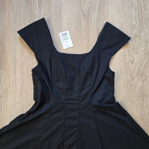 A New Day Corset Woven Mini A-Line Cotton Dress Size 4 Square Neck New With Tags - Picture 16 of 17